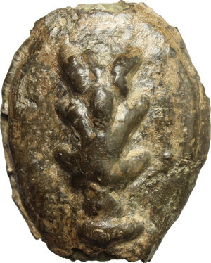 obverse: Uncertain Umbria or Etruria.  Club/Mark of value series.. AE Cast Sextans, 3rd century BC