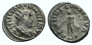 obverse: Valerian I (253-260). Antoninianus (22mm, 2.68g, 12h). Rome, 253-4. Radiate, draped and cuirassed bust r. R/ Apollo standing l., holding lyre and laurel branch. RIC V 72; RSC 20. Worn dies, near VF