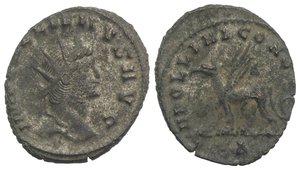 obverse: Gallienus (253-268). Antoninianus (21.5mm, 2.97g, 12h). Rome, 267-8. Radiate head r. R/ Griffin standing l.; Δ. RIC V 165; RSC 77. Near VF