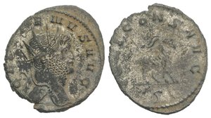 obverse: Gallienus (253-268). Antoninianus (21.5mm, 2.90g, 6h). Rome, 267-8. Radiate head r. R/ Goat standing r.; ς. RIC V 207; RSC 242. Good Fine