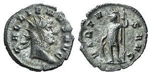 obverse: Gallienus (253-268). Antoninianus (20mm, 1.79g, 6h). Mediolanum, 262-3. Radiate head right. R/ Mars standing l., holding spear and shield. RIC V 534; RSC 1236. VF