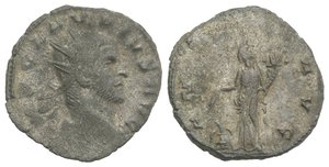 obverse: Claudius II (268-270). Radiate (21mm, 3.79g, 6h). Rome, AD 268. Radiate head r. R/ Annona standing l., holding grain ears and cornucopiae. RIC V 19. Good Fine - near VF