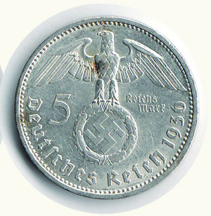reverse: GERMANIA - III Reich - 5 Marchi con svastica 1936. GERMANIA - III Reich - 5 Marchi con svastica 1936 FDC 