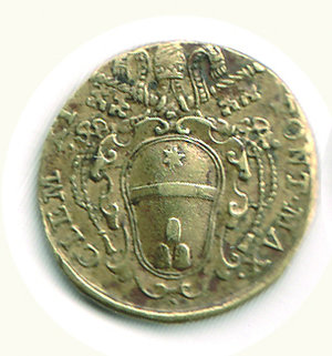 obverse: ROMA - Clemente XI (1700-1721) - Peso del 2 Scudi Oro - Peso g. 5,5. ROMA - Clemente XI - Peso R - Ae - BB 