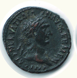 obverse: ROMA - Traiano (98-117) - Asse; D/ Busto laureato a d.; R/ Vittoria alata a s. con scudo con SPQR e corona - Cohen 628. ROMA - Traiano - Asse NC - Ae - BB+ 