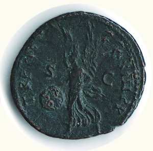 reverse: ROMA - Traiano (98-117) - Asse; D/ Busto laureato a d.; R/ Vittoria alata a s. con scudo con SPQR e corona - Cohen 628. ROMA - Traiano - Asse NC - Ae - BB+ 