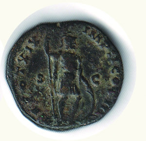 reverse: ROMA - Marco Aurelio (161-180) - Dupondio; D/ Busto radiato a d.; R/ Marte elmato stante con asta e scudo - Cohen 797. ROMA - Marco Aurelio - Dupondio - - Ae - q.BB 