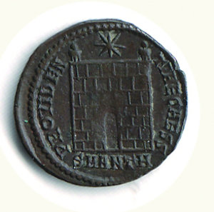 reverse: ROMA - Costanzo II (337-361) - Centenionale - Zecca Antiochia - H; D/ Busto laureato e corazzato a s.; R/ Porta di campo, sopra, stella - Cohen 167. ROMA - Costanzo II - Centenionale NC - Ae - BB++ 