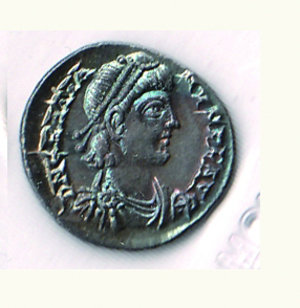 reverse: Graziano (375-383) - Siliqua Zecca Treviri; D/ Busto imperatore; R/ Virtus Romanorum - Bellissima patina - Cohen 56, Ric 58/b. Garanzia Montenegro. Graziano (375-383) - Siliqua Zecca Treviri FDC 