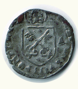 obverse: AVIGNONE - Clemente VIII (1592-1605) - Dozzeno 1593 - Munt 107. Avignone: Clemente VIII  ( 1592-1605)  Dozzeno 1593. RR - - - BB+ 