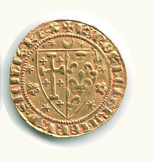 reverse: NAPOLI - Carlo I d Angiò (1266-1285) - Saluto - MIR 18. 1.	Napoli: Carlo I d Angio  ( 1266-1285) Saluto. RR - AU - SPL 