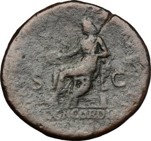 reverse: Adriano (117-138). Sesterzio