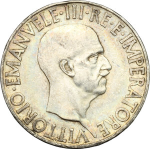 obverse: Vittorio Emanuele III (1900-1943). 10 lire 1936