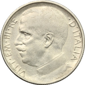 obverse: Vittorio Emanuele III (1900-1943). 50 centesimi 1920