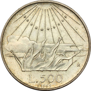 reverse: 500 lire 1965