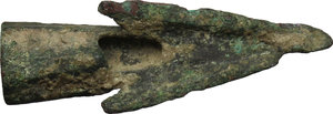 reverse: Punta di freccia in bronzo, epoca romana