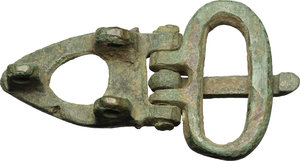 reverse: Fibbia di cintura in bronzo, epoca medievale