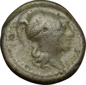 obverse: Southern Lucania, Heraclea. AE 15 mm., III secolo a.C