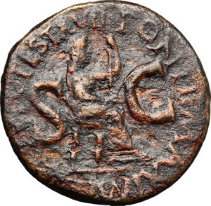 reverse: Tiberio (14-37 d.C.). Asse