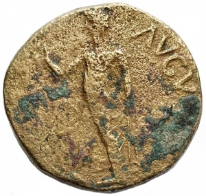 reverse: Barbari - Grande bronzo imitativo. AE (17,5 g - 32,1mm) Claudio I (AD 41-54). MB-qBB
