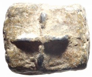 obverse: Bizantini. Piombo con croce del XI-XIV Sec. Peso 73,90 gr. BB+.w