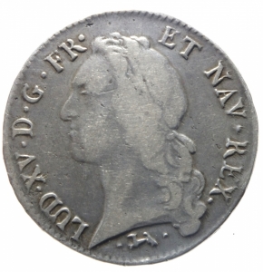 obverse: Estere.Francia.Luigi XV 1752 .Ar.Peso 28,80 gr.Diametro 43,00 mm.BB.^^^