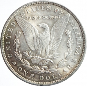 reverse: Monete Estere. USA. Dollaro Morgan 1886. Peso gr. 26,80. Ag. FDC.Patina
