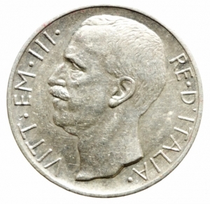 reverse: Casa Savoia. Vittorio Emanuele III. 10 lire 1927 Biga. Due rosette. SPL