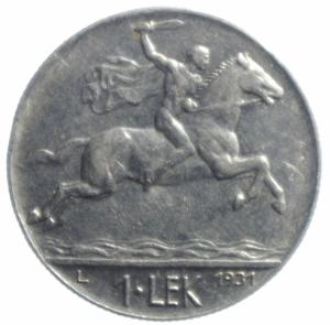 reverse: Estere.Albania.1931 . 1 Lek.Peso 7,90 gr.qSPL