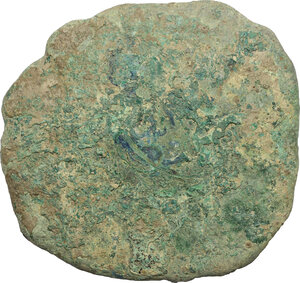 reverse: Aes formatum.. AE Cast Circular Cake, Etruria, 8th-4th century BC