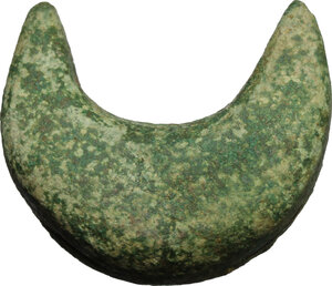 obverse: Aes formatum.. AE crescent-shaped Cast Ingot. Etruria (?), 8th-4th century BC