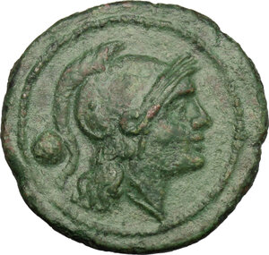 obverse: Sextantal series.. AE Uncia, after 211 BC