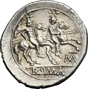 reverse: MT series.. AR Quinarius, 211-210 BC, Apulia (?)