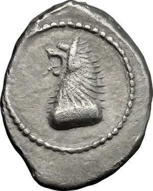obverse: Etruria, Populonia. AR Drachm, 5th century BC