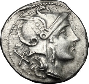 obverse: MA series.. AR Denarius, c. 199-170 BC, uncertain mint