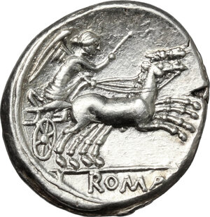 reverse: Anonymous. AR Denarius, circa 157-156 BC