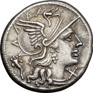 obverse: L. Cupiennius.. AR Denarius, 147 BC