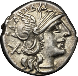 obverse: A. Spurilius.. AR Denarius, 139 BC
