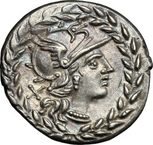 obverse: Cn. Gellius.. AR Denarius, 138 BC