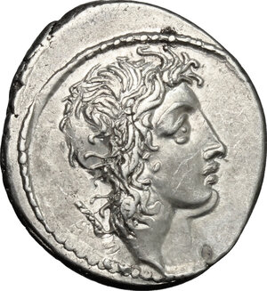 obverse: Q. Cassius Longinus.. AR Denarius, 55 BC