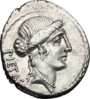 obverse: Albinus Bruti f.. AR Denarius, 48 BC