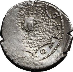 reverse: Mn. Cordius Rufus. . AR Denarius, 46 BC