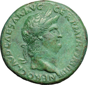 obverse: Nero (54-68).. AE Sestertius, Rome mint