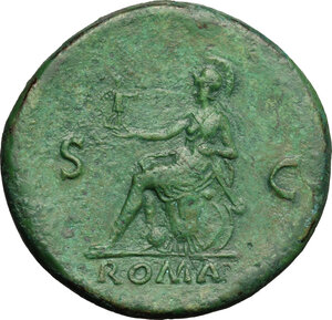 reverse: Nero (54-68).. AE Sestertius, Rome mint