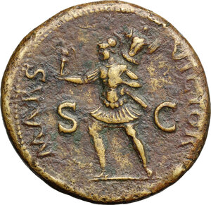 reverse: Vespasian (69-79).. AE Sestertius, 71 AD