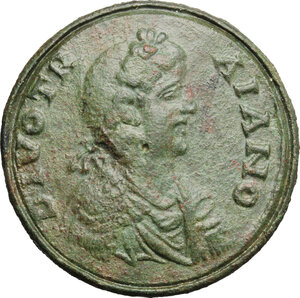 obverse: Trajan (98-117).. AE Contorniate, struck in the name of Trajan. Rome mint, 360-425 AD