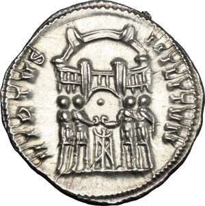 reverse: Constantius I Chlorus as Caesar (293-305 AD).. AR Argenteus, Ticinum mint, c. 294 AD
