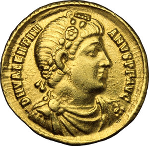 obverse: Valentinian I (364-375).. AV Solidus, Antioch mint, 365 AD