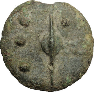 obverse: Central Italy, uncertain . AE Cast Triens (?), 3rd century BC