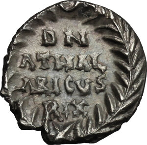 reverse: Ostrogothic Italy, Athalaric (526-534).. AR Quarter Siliqua in the name of Justinian I, Ravenna mint